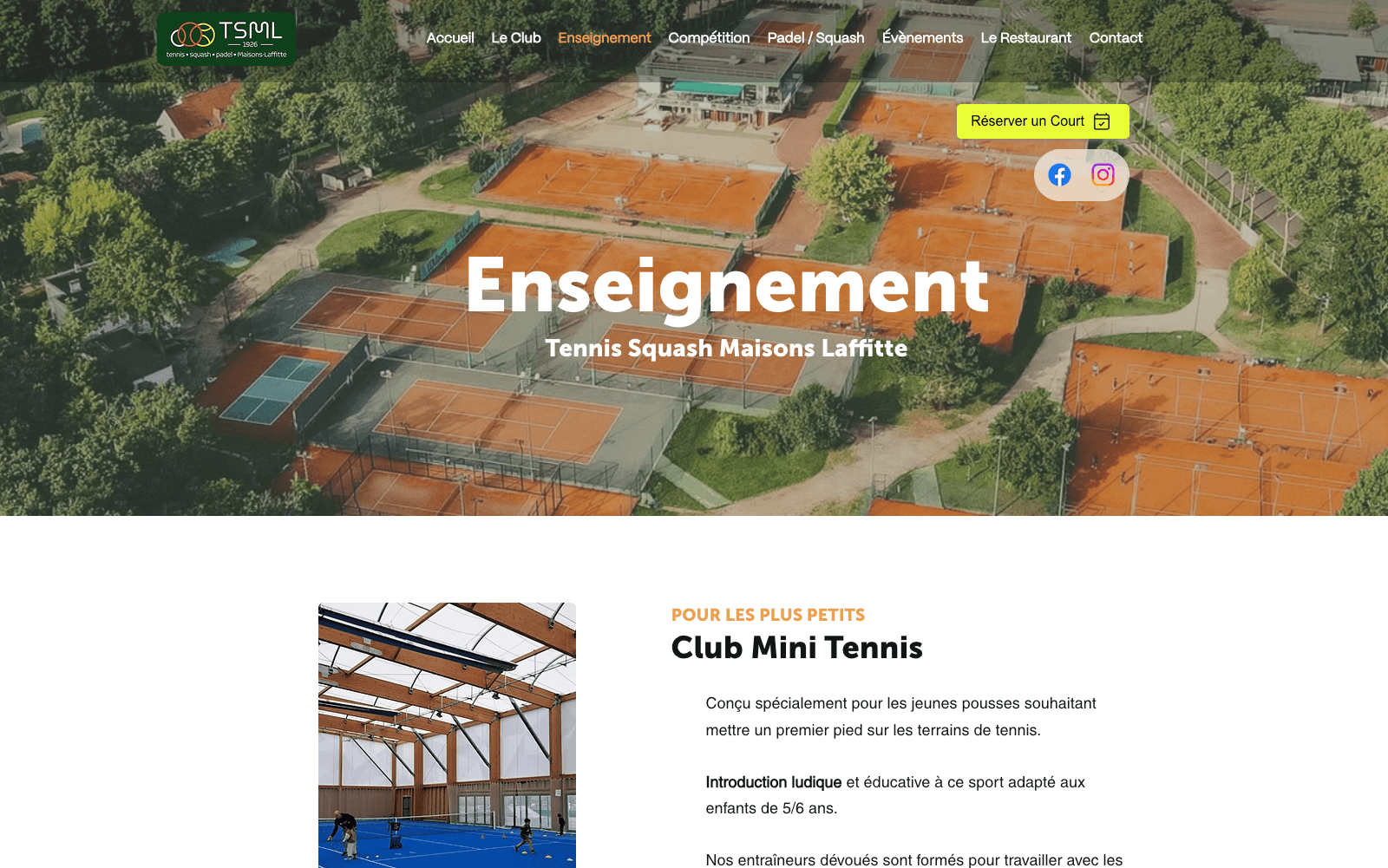 Capture du site TSML